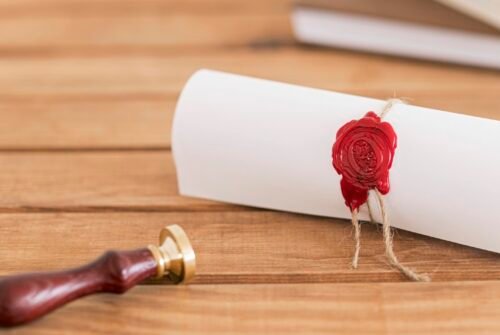 certificate-with-ribbon-bow-seal
